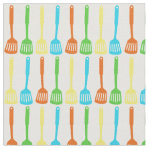 Bright flippers/kitchen gadgets design fabric