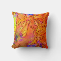 Bright Flora Throw Pillow