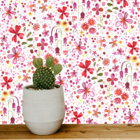Bright Floral Modern Watercolor Wildflower