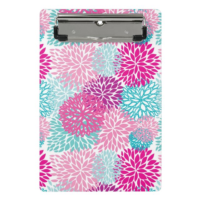 Bright Floral pattern 2 Mini Clipboard (Front)