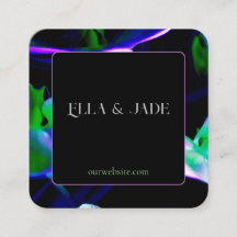 Bright Floral Print Business Card