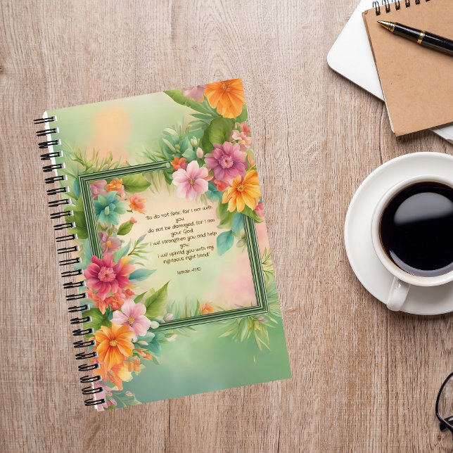 Bright Floral Square Frame Journal with Jesus (Creator Uploaded)