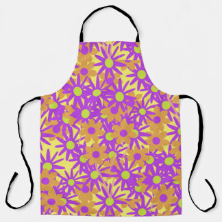 Bright Flower Design Apron