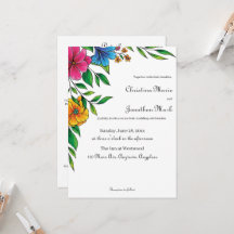 Bright Flower Spring Summer Wedding QR code