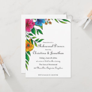 Bright Flower Spring Summer Wedding Rehearsal