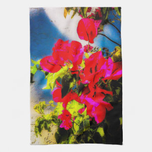 Bright Flowers Kitchen Towel