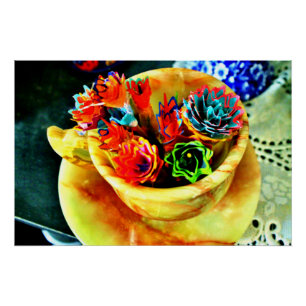 Bright Flowers Poster