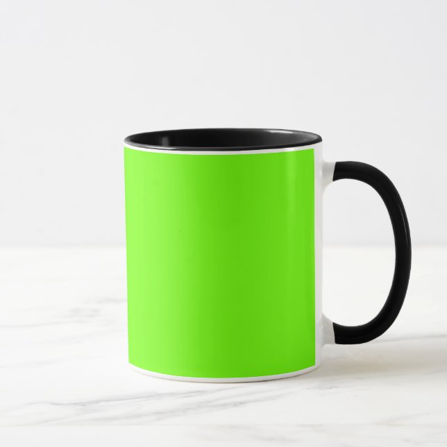 Bright Fluorescent Neon Green Mug (Right)