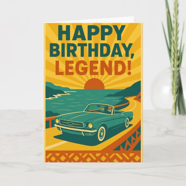 bright folded birthday card (Front)