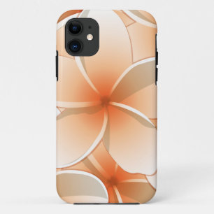 Bright Frangipani/ Plumeria flowers iPhone 11 Case