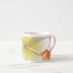 Bright Frangipani/ Plumeria flowers Espresso Cup