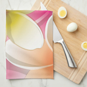 Bright Frangipani/ Plumeria flowers Tea Towel