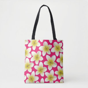 Bright Frangipani/ Plumeria flowers Tote Bag