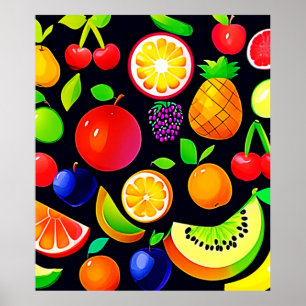 Bright Fruit Collection Poster