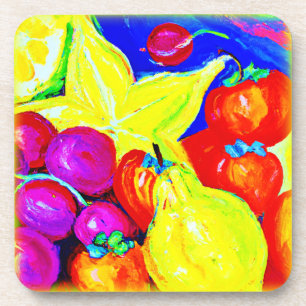 Bright Fruits and Stellar Skies. Buy Now Coaster