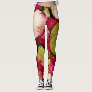 Bright Fuchsia Abstract Women's Leggings