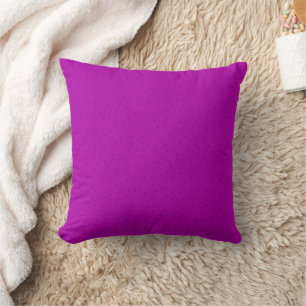 Bright fuchsia with small polka dots. cushion