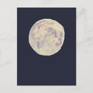 Bright Full Moon Night Sky Maureen Girard Postcard