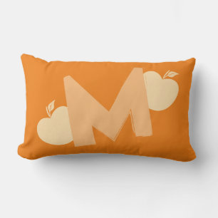 Bright Fun Apple Monogram Lumbar Cushion