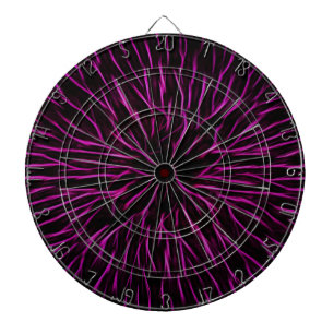 Bright Funky Hot Pink Firecracker Abstract Dartboard