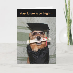 Bright Future Golden Graduation Card