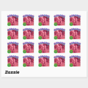 bright future square sticker