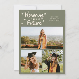 Bright Future Stars Multi Photo Sage Green Grad Announcement