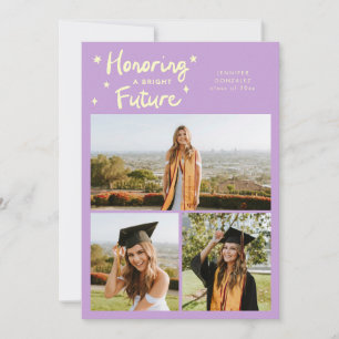 Bright Future Stars Multi Photo Wisteria Grad Announcement