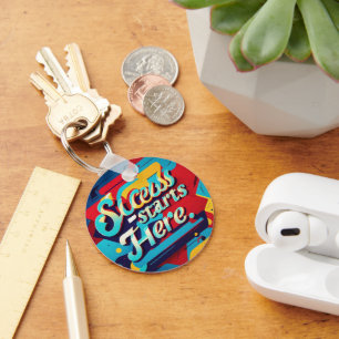 "Bright Futures Await You" Key Ring