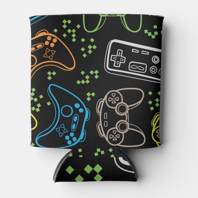 Bright gaming joysticks: cool pattern. can cooler (Front)