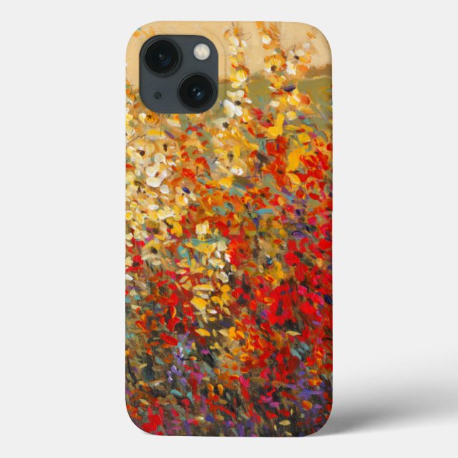 Bright Garden Mural of Spring Wildflowers Case-Mate iPhone Case (Back)
