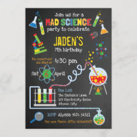 Bright Gender Neutral Mad Science Party