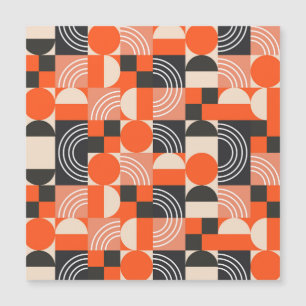 Bright geometric colour block pattern.