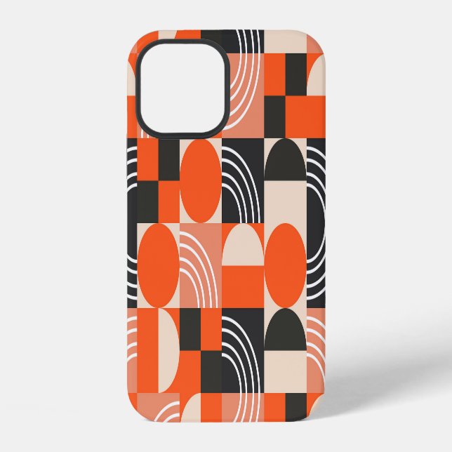 Bright geometric colour block pattern. iPhone case (Back)