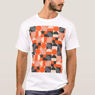 Bright geometric colour block pattern. T-Shirt