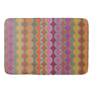 Bright Geometric Colour Harmonies Bath Mat