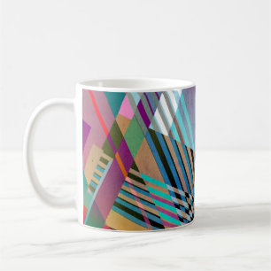 Bright Geometric: Colourful Abstract Background Coffee Mug