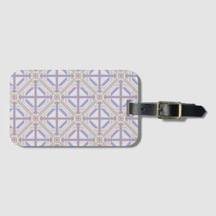 Bright Geometric Design Luggage Tag