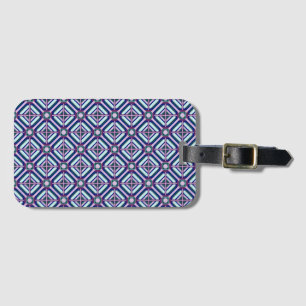 Bright Geometric Design Luggage Tag