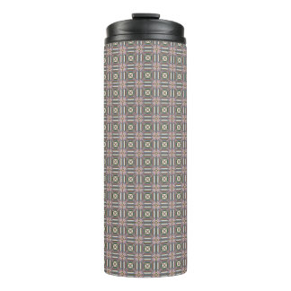 Bright Geometric Design Thermal Tumbler