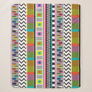 Bright Geometric Lines: Abstract Seamless. Sherpa Blanket