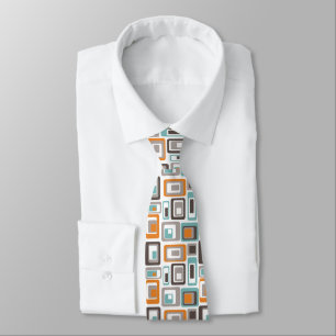 Bright geometric pattern. tie