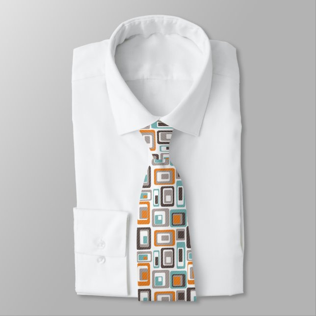 Bright geometric pattern. tie (Tied)