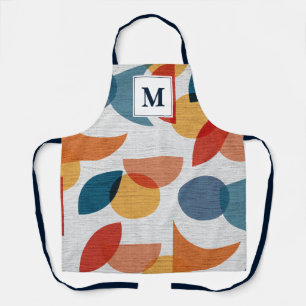 Bright Geometric Retro Abstract Midcentury Modern  Apron