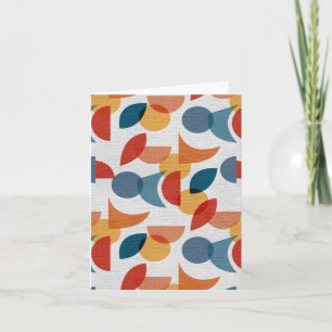 Bright Geometric Retro Abstract Midcentury Modern Card