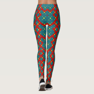 Bright Geometric Shape Pattern – Fun Stylish Decor Leggings