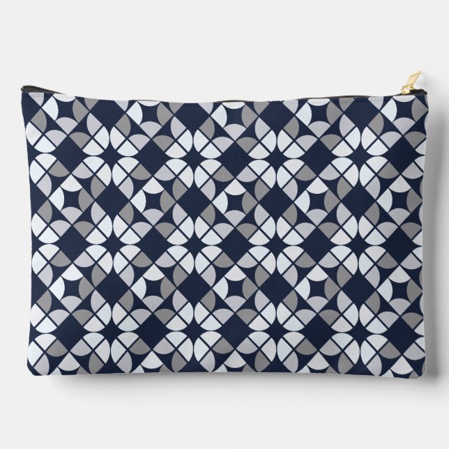 Bright Geometric Shapes Accessory Pouch (Back)