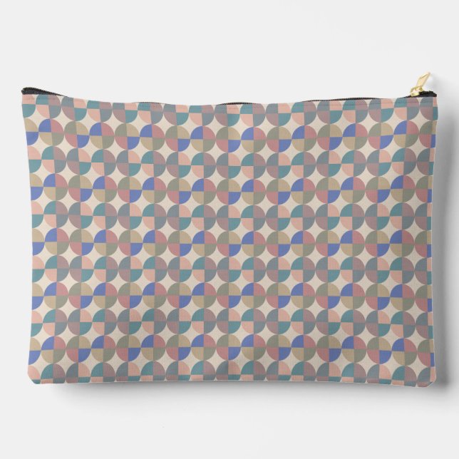 Bright Geometric Shapes Accessory Pouch (Back)