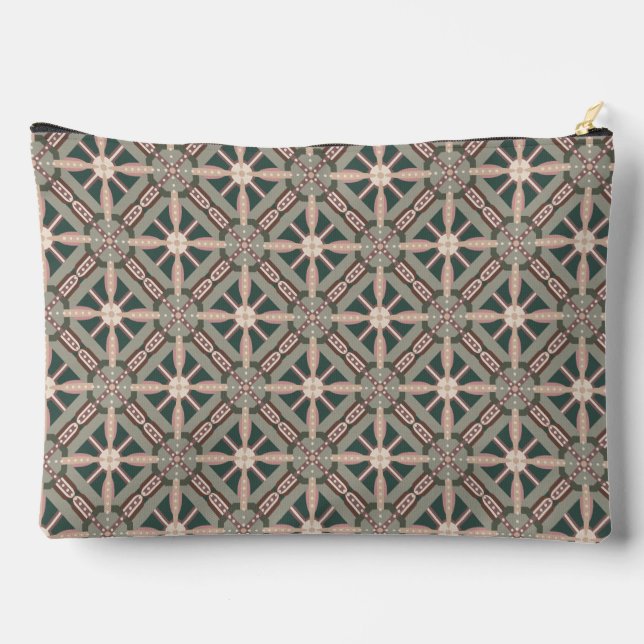 Bright Geometric Shapes Accessory Pouch (Back)