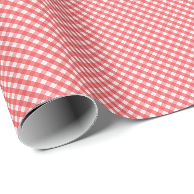 Bright Gingham Wrapping Paper (Roll Corner)